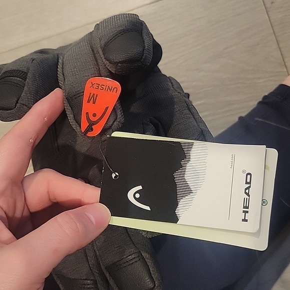 Head unisex ski gloves in Gray Heather size medium - Picture 3 of 4